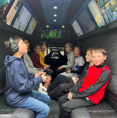 Gaming van in use Dorset